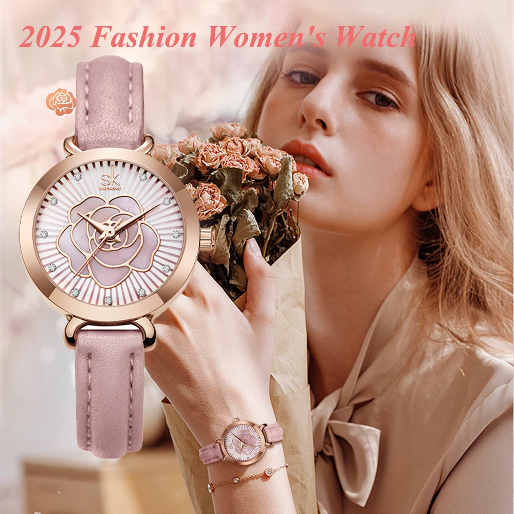 Luxury Quartz Watch for Women Rose Pattern Dial Wrist Watch Niche High-End Elegant Waterproof Fashion Leather Strap Ladies Watch
Luxury Quartz Watch for Women Rose Pattern Dial Wrist Watch Niche High-End Elegant Waterproof Fashion Leather Strap Ladies Watch
