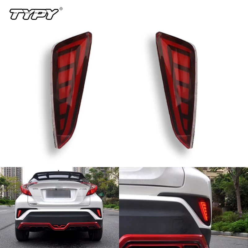 TYPY LED 2Functions Car Rear Bumper LED Fog Lights Lamps Brake Light for Toyota CHR C-HR 2017 2018 2019 2020 Accessories
TYPY LED 2Functions Car Rear Bumper LED Fog Lights Lamps Brake Light for Toyota CHR C-HR 2017 2018 2019 2020 Accessories