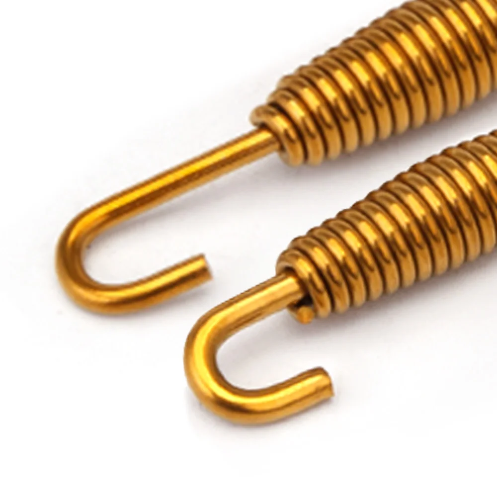 1 piece Motorcycle exhaust accessories fixed spring connector golden double movable spring Universal 55MM 70MM
1 piece Motorcycle exhaust accessories fixed spring connector golden double movable spring Universal 55MM 70MM