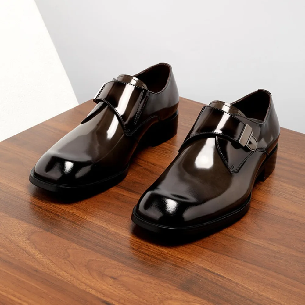 2026 Brown Arrival British Style Genuine Leather Men's Dress Shoes Buckle Square Toe Shiny Wedding Shoes Fashion
2026 Brown Arrival British Style Genuine Leather Men's Dress Shoes Buckle Square Toe Shiny Wedding Shoes Fashion
