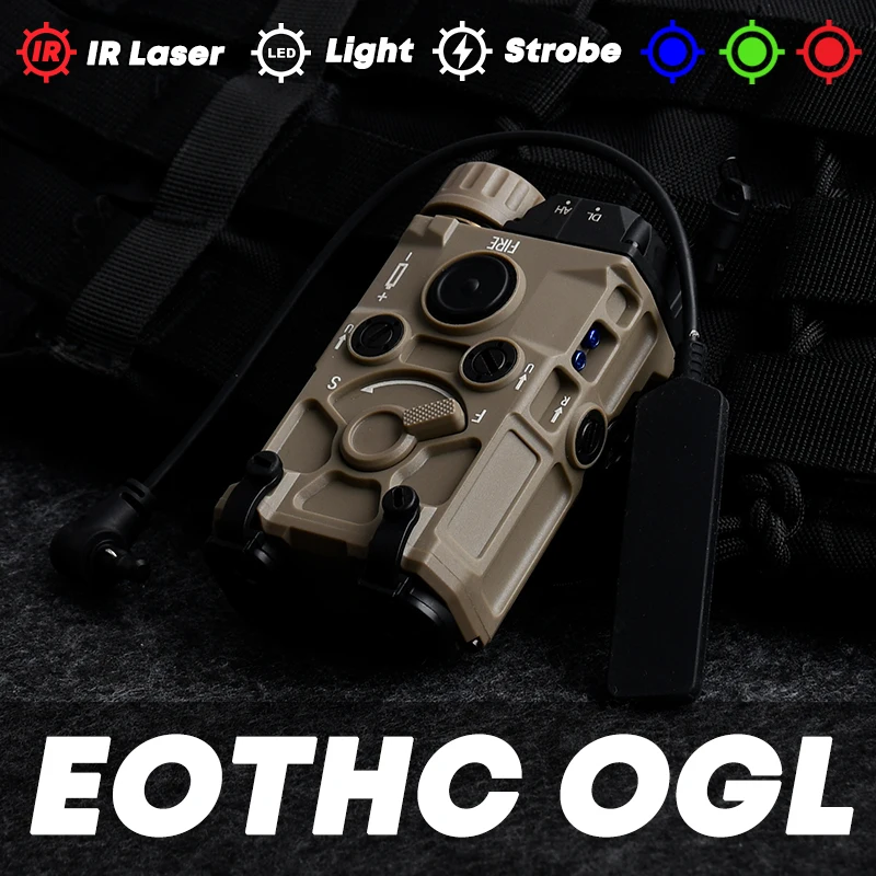 Лазерный целеуказатель EOTEC OGL Red Dot с сине-зеленым визуальным лазером, ИК-лазером, белым светом и стробоскопом для страйкбольного ружья, аксессуар для крепления на 20-мм планку
Лазерный целеуказатель EOTEC OGL Red Dot с сине-зеленым визуальным лазером, ИК-лазером, белым светом и стробоскопом для страйкбольного ружья, аксессуар для крепления на 20-мм планку