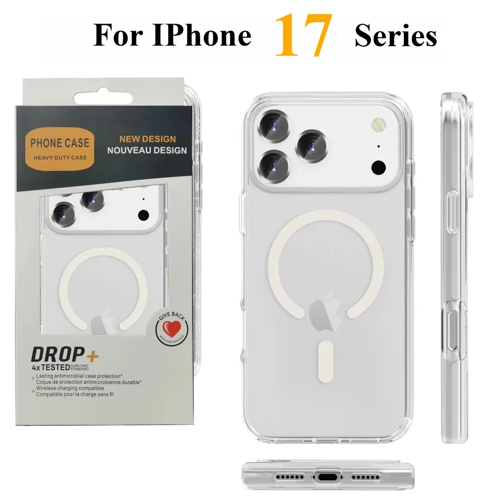 Glitter Clear Shockproof Armor Phone Case for IPhone17 Pro Max Air 16E 15 14Plus 13 Ott-box for Mag-Safe Wireless Charging Cover
Glitter Clear Shockproof Armor Phone Case for IPhone17 Pro Max Air 16E 15 14Plus 13 Ott-box for Mag-Safe Wireless Charging Cover