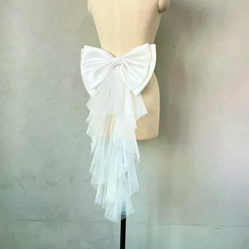 1 Piece Women's Dress Bridal Belt Big Satin Bow Knots Accessories Elegant Detachable Satin Tulle Bow Wedding Dress Decoration
1 Piece Women's Dress Bridal Belt Big Satin Bow Knots Accessories Elegant Detachable Satin Tulle Bow Wedding Dress Decoration