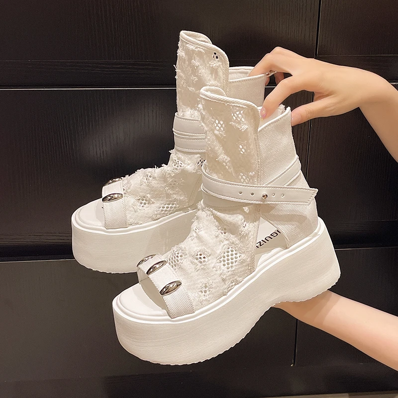 Женские сандалии, модная дизайнерская обувь на высоком каблуке и платформе, женские трендовые летние ботинки 2025 года, туфли-лодочки, платье Sandalias De Mujer
Женские сандалии, модная дизайнерская обувь на высоком каблуке и платформе, женские трендовые летние ботинки 2025 года, туфли-лодочки, платье Sandalias De Mujer