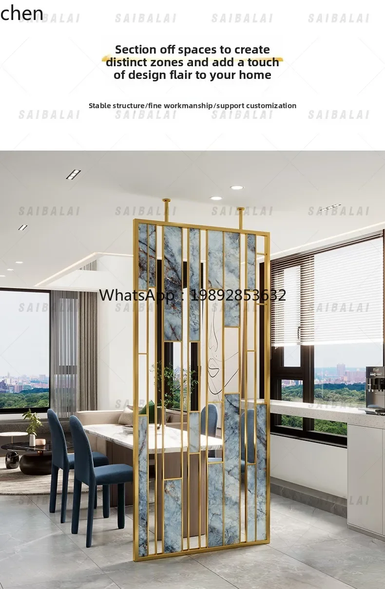 HT Light Luxury Stainless Steel Living Room Decorative Partition Hotel Project Custom Entrance Light Luxury
HT Light Luxury Stainless Steel Living Room Decorative Partition Hotel Project Custom Entrance Light Luxury