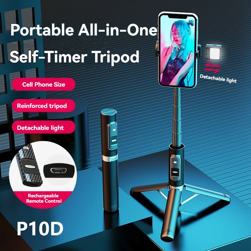 All in One Selfie Stick Tripod for Smart Phone Hand Grip Mini Handle Bracket Stand for Vlog Live Broadcast Self-timer
All in One Selfie Stick Tripod for Smart Phone Hand Grip Mini Handle Bracket Stand for Vlog Live Broadcast Self-timer