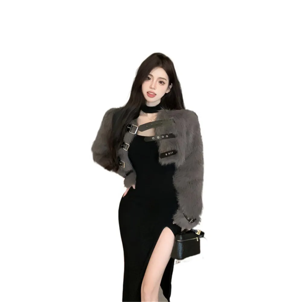 Formal Dressesy2KWomen'S Fashion Belt Design Short Thin Sexy Bag Buttocks Plus Fleece Dress Plush Coat
Formal Dressesy2KWomen'S Fashion Belt Design Short Thin Sexy Bag Buttocks Plus Fleece Dress Plush Coat