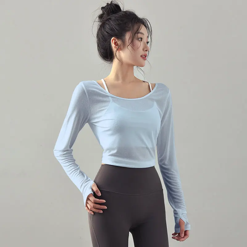 Yoga Suit Long Sleeved Top, Women's Beautiful Back Strap, Sports Training Cover
Yoga Suit Long Sleeved Top, Women's Beautiful Back Strap, Sports Training Cover