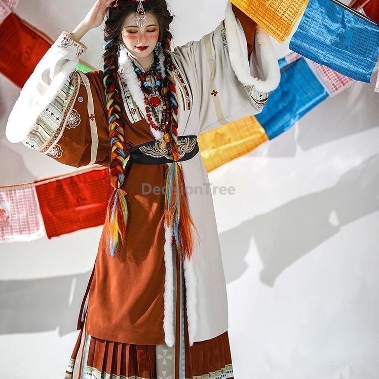 2026 winter thicken warm cotton Tibetan ethnic style garment chinese vintage han element hanfu elegant temperament exotic hanfu
2026 winter thicken warm cotton Tibetan ethnic style garment chinese vintage han element hanfu elegant temperament exotic hanfu