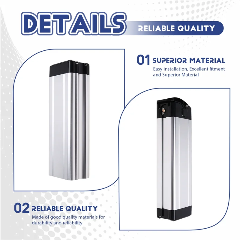 A37Q-Ebike Battery Box 18650 Cells Lithium Battery Case Box Electric Bicycle Ebike Battery Case
A37Q-Ebike Battery Box 18650 Cells Lithium Battery Case Box Electric Bicycle Ebike Battery Case