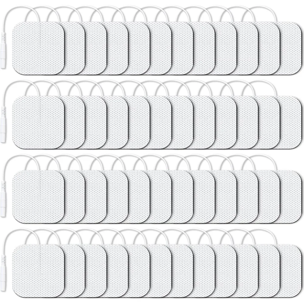 TENS Unit Electrode Pads 2"x2" 48 Pcs Value Pack, Reusable Latex-Free TENS Unit Pads with Upgraded Self-Adhesion, Non-Irritating
TENS Unit Electrode Pads 2"x2" 48 Pcs Value Pack, Reusable Latex-Free TENS Unit Pads with Upgraded Self-Adhesion, Non-Irritating