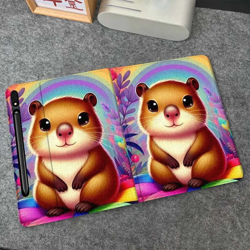 Мягкий гибкий чехол-подставка для планшетов Samsung Galaxy Tab S10, S9, S8, S7 FE Lite с милым хомяком и радугой, подарок
Мягкий гибкий чехол-подставка для планшетов Samsung Galaxy Tab S10, S9, S8, S7 FE Lite с милым хомяком и радугой, подарок