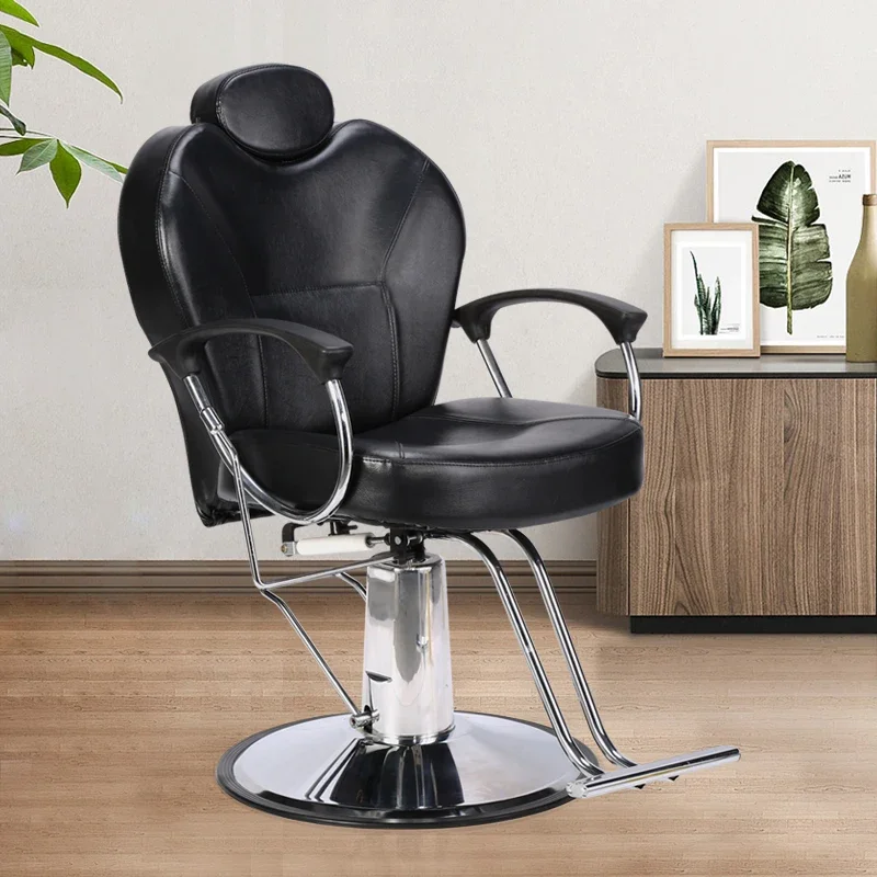 Comfortable Single Barber Chair Adults Multifunctional Swivel Backrest Barber Chair Black Metal Silla Barberia Salon Furniture
Comfortable Single Barber Chair Adults Multifunctional Swivel Backrest Barber Chair Black Metal Silla Barberia Salon Furniture