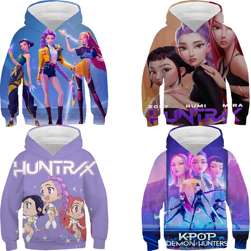 KPop Demon Hunters Kids Hoodie Cute Mira Rumi Zoey Printed Sweatshirts Children Casual Long Sleeve Pullover Tops Girls Clothes
KPop Demon Hunters Kids Hoodie Cute Mira Rumi Zoey Printed Sweatshirts Children Casual Long Sleeve Pullover Tops Girls Clothes