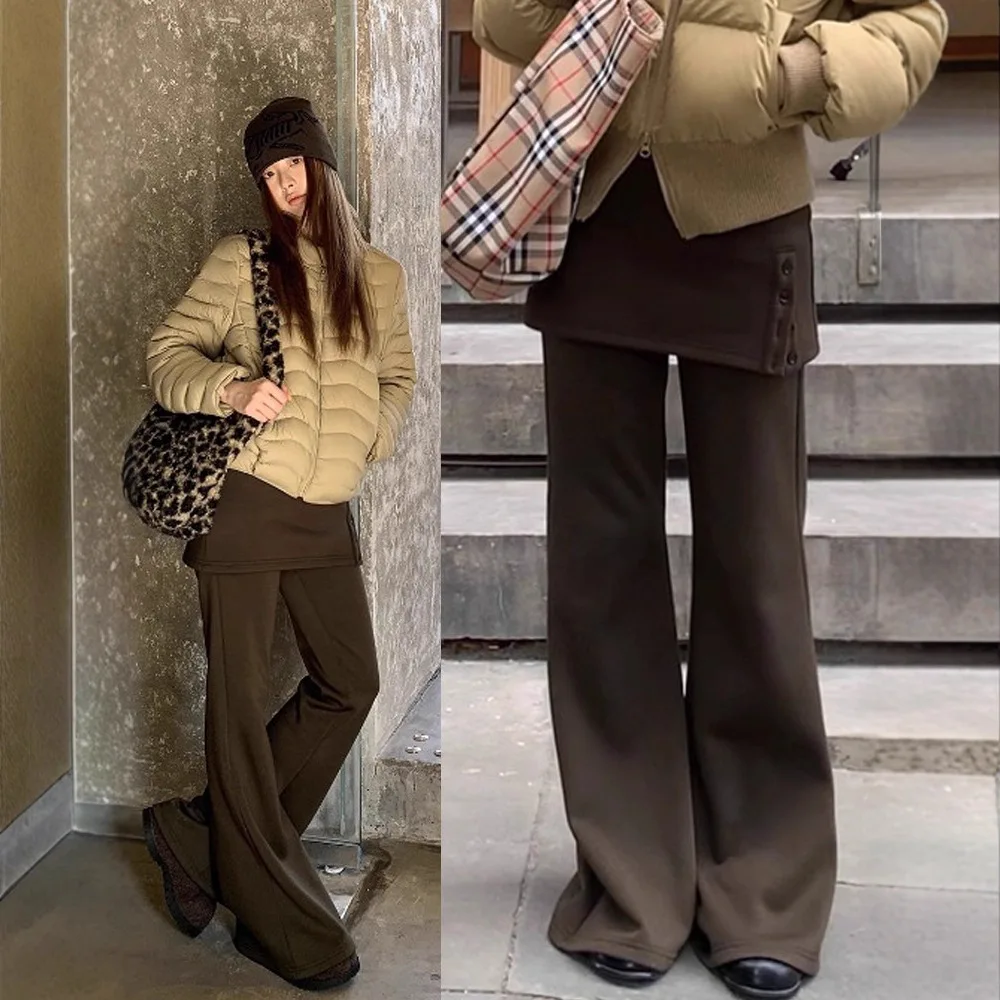 Korean-Style Butt-Covering That Flatter The Hips And Create A Slimming Effect, Slightly Flared New Style, Fleece-Lined
Korean-Style Butt-Covering That Flatter The Hips And Create A Slimming Effect, Slightly Flared New Style, Fleece-Lined