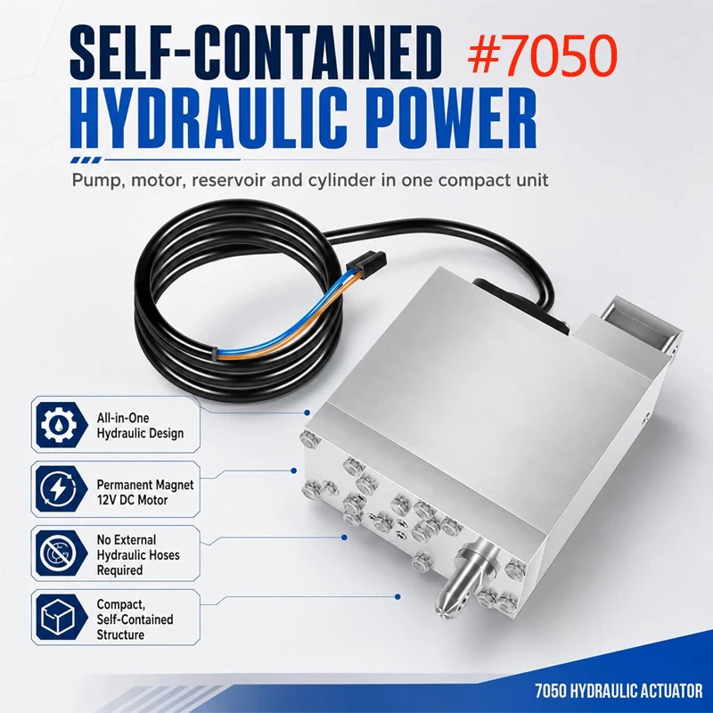 Tilt and Trim Hydraulic Actuator #7050 for CMC Power-Lift Hydraulic Jack Plates, T-H Marine Hydro-Jacker, PT-130 PT-35 PL-65
Tilt and Trim Hydraulic Actuator #7050 for CMC Power-Lift Hydraulic Jack Plates, T-H Marine Hydro-Jacker, PT-130 PT-35 PL-65