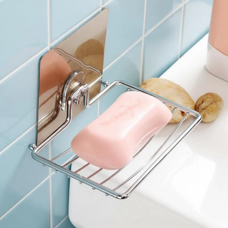 1Pc Stainless Steel Soap Rack Wall Mounted Soap Rack Drainage Soap Tray Simple Soap Storage Rack For Home Bathroom Supplies
1Pc Stainless Steel Soap Rack Wall Mounted Soap Rack Drainage Soap Tray Simple Soap Storage Rack For Home Bathroom Supplies