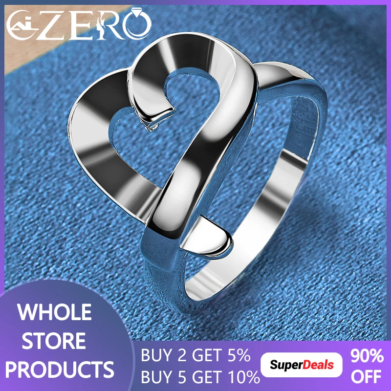 925 Sterling Silver Romantic Heart Ring For Women Man Fashion Jewelry Wedding Engagement Accessories Valentine's Day Gift
925 Sterling Silver Romantic Heart Ring For Women Man Fashion Jewelry Wedding Engagement Accessories Valentine's Day Gift