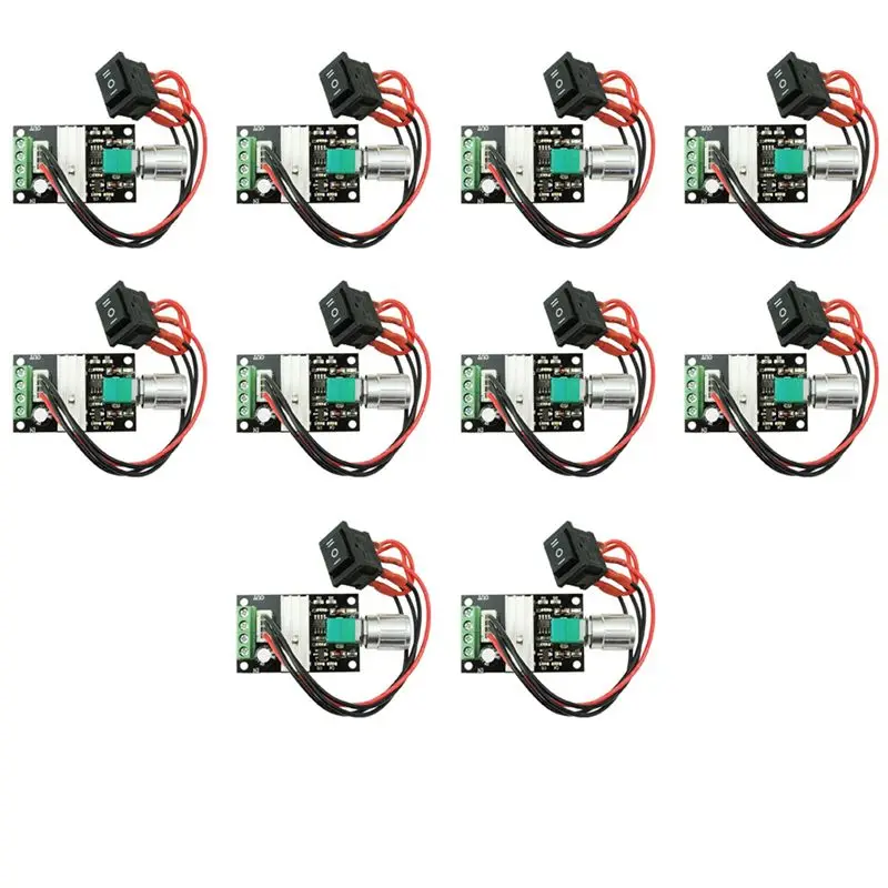 10X 6V 12V 24V 28V 3A 80W DC Motor Speed Controller (PWM) Speed Adjustable Reversible Switch 1203BB-B61B
10X 6V 12V 24V 28V 3A 80W DC Motor Speed Controller (PWM) Speed Adjustable Reversible Switch 1203BB-B61B