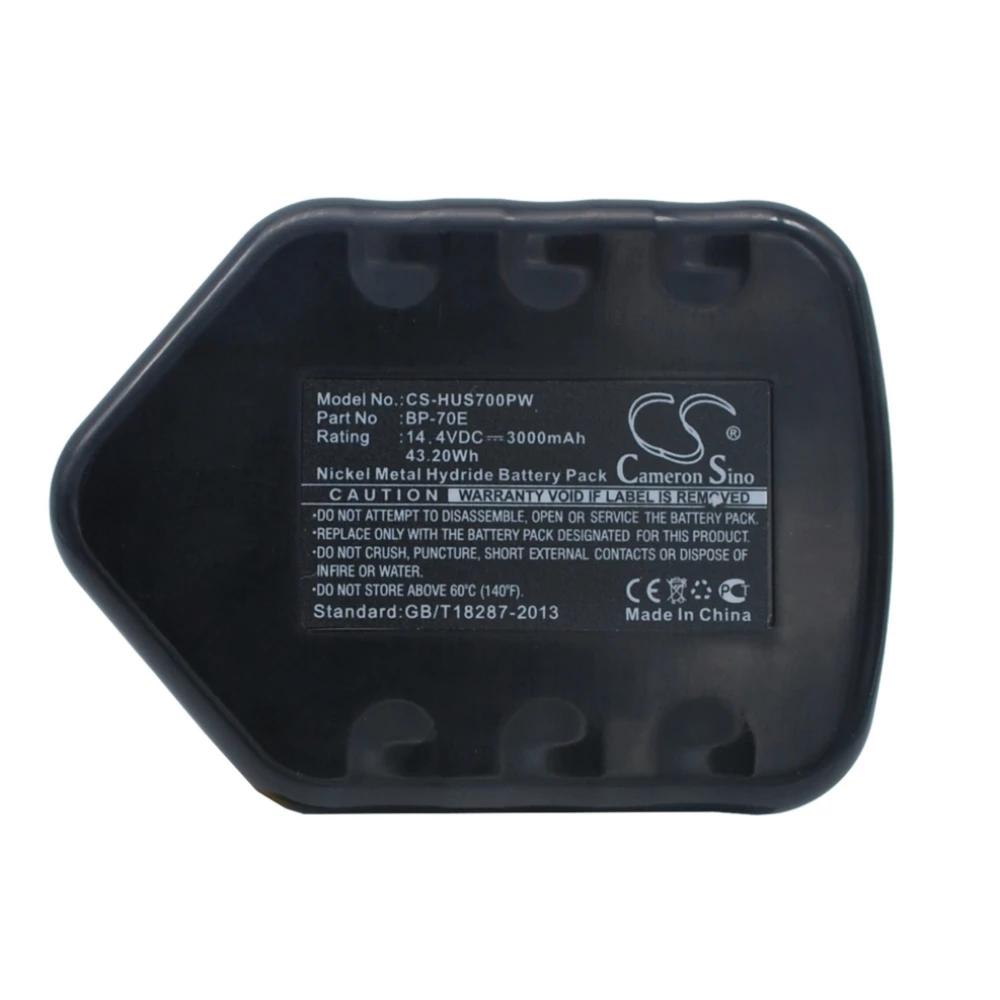 Ni-MH Power Tools Battery for HUSKIE, 14.4V, 3000mAh, Compatible Models: REC-S3550
Ni-MH Power Tools Battery for HUSKIE, 14.4V, 3000mAh, Compatible Models: REC-S3550