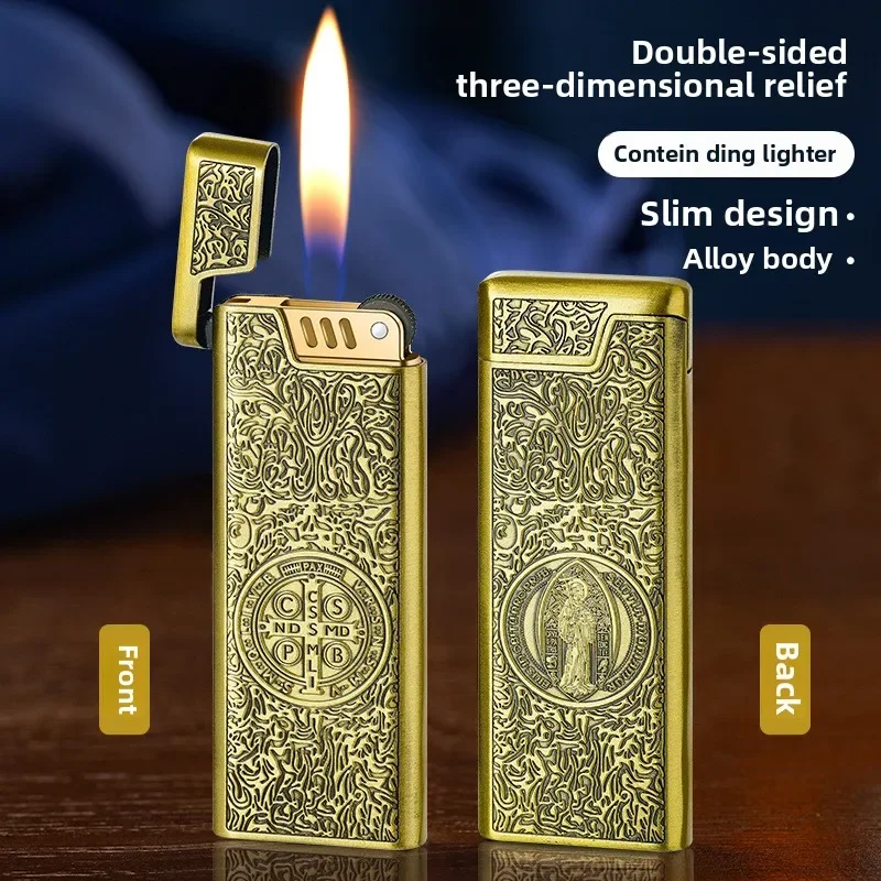 2025 New Retro Fine Carving Inflatable Lighter Ultra-thin Grinding Wheel Open Flame Cigarette Lighter Men's Gift Wholesale
2025 New Retro Fine Carving Inflatable Lighter Ultra-thin Grinding Wheel Open Flame Cigarette Lighter Men's Gift Wholesale