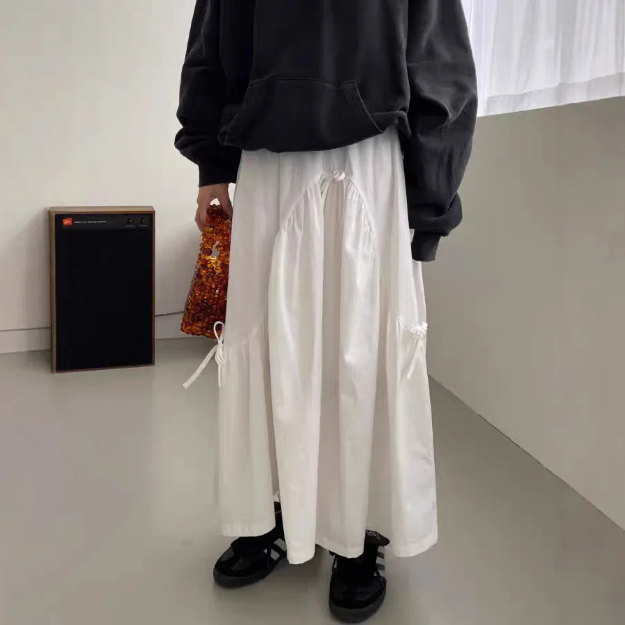 Japanese and Korean Early Spring New Women's Half Skirt Elastic Waist Bowknot Solid Color Versatile Loose Casual One Size
Japanese and Korean Early Spring New Women's Half Skirt Elastic Waist Bowknot Solid Color Versatile Loose Casual One Size