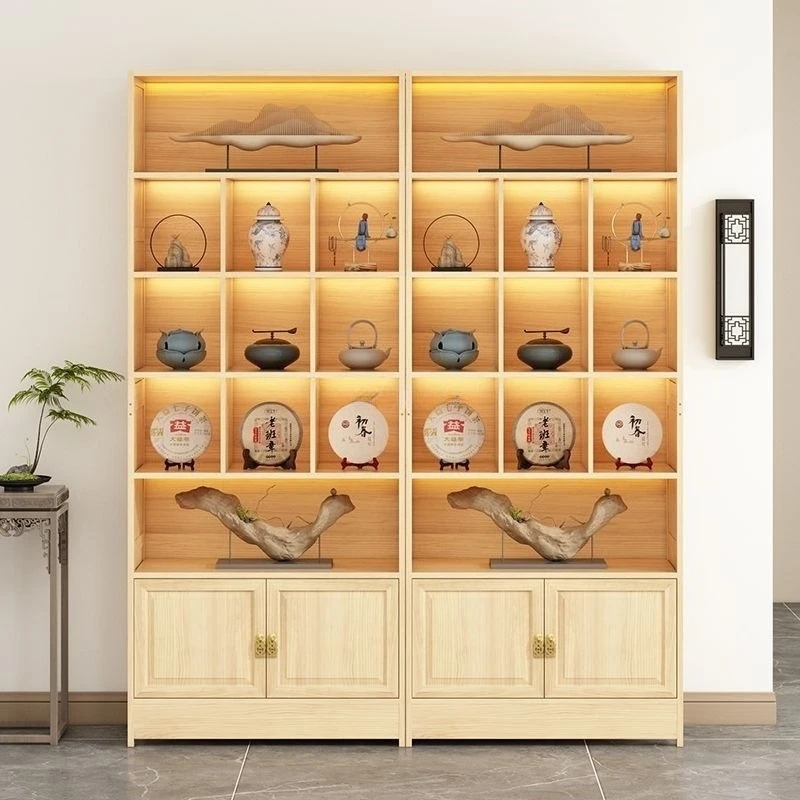 Solid wood shelves, lockers, tea room office, display cabinets, tea storage, Bogu shelves
Solid wood shelves, lockers, tea room office, display cabinets, tea storage, Bogu shelves