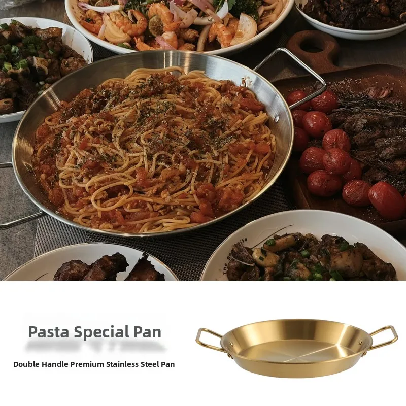 Stainl Steel Flat Boted Pasta Salad Plate Korean Sle Fried Chien Special Di Deep Pan round ape Universal Use
Stainl Steel Flat Boted Pasta Salad Plate Korean Sle Fried Chien Special Di Deep Pan round ape Universal Use