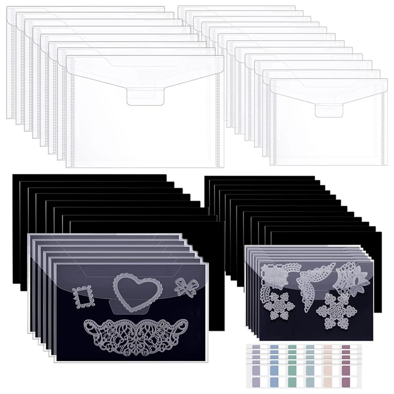 40 PCS Mold -Cut Storage Bags With Rubber Magnetic Sheets And Labels Clear Resealable Plastic Storage Pocket
40 PCS Mold -Cut Storage Bags With Rubber Magnetic Sheets And Labels Clear Resealable Plastic Storage Pocket