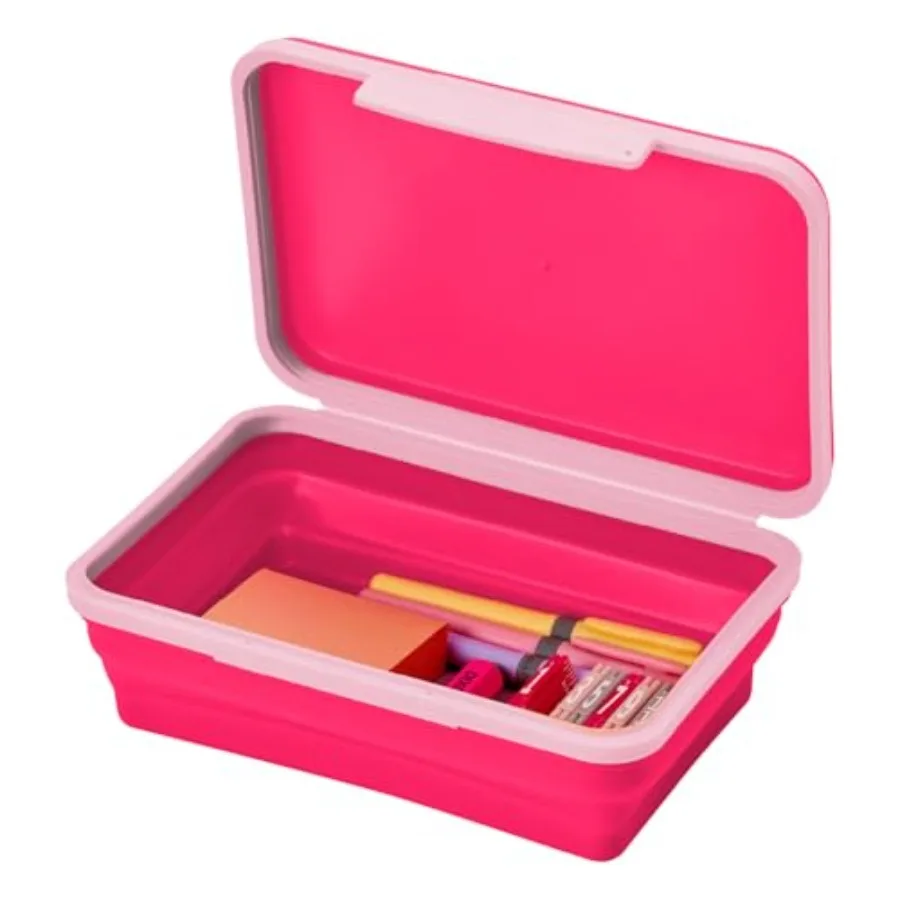by Bostitch Flexi Storage Box with Lid, Collapsible Pencil Case Design for Craft and School Supplies, Pink
by Bostitch Flexi Storage Box with Lid, Collapsible Pencil Case Design for Craft and School Supplies, Pink