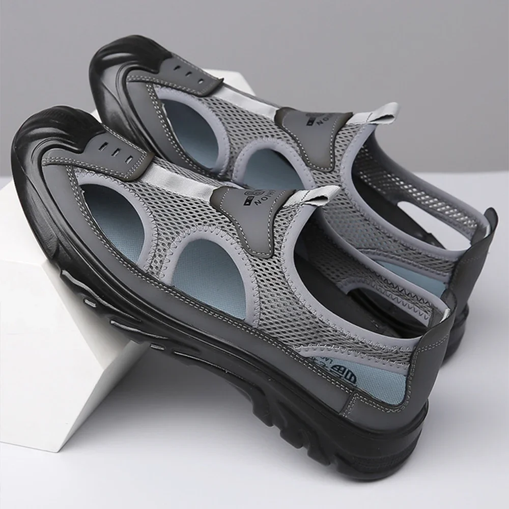 Men's Baotou Sandals Hollowed Out Mesh Shoes Outdoor Non-slip Lightweight Sports Casual Beach Shoe Summer Breathable
Men's Baotou Sandals Hollowed Out Mesh Shoes Outdoor Non-slip Lightweight Sports Casual Beach Shoe Summer Breathable