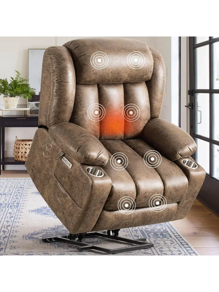 Oversized Electric Power Lift Recliner Chair for Elderly, Breathable Leather Reclining Chairs with Heat & Massage for Seniors Ho
Oversized Electric Power Lift Recliner Chair for Elderly, Breathable Leather Reclining Chairs with Heat & Massage for Seniors Ho