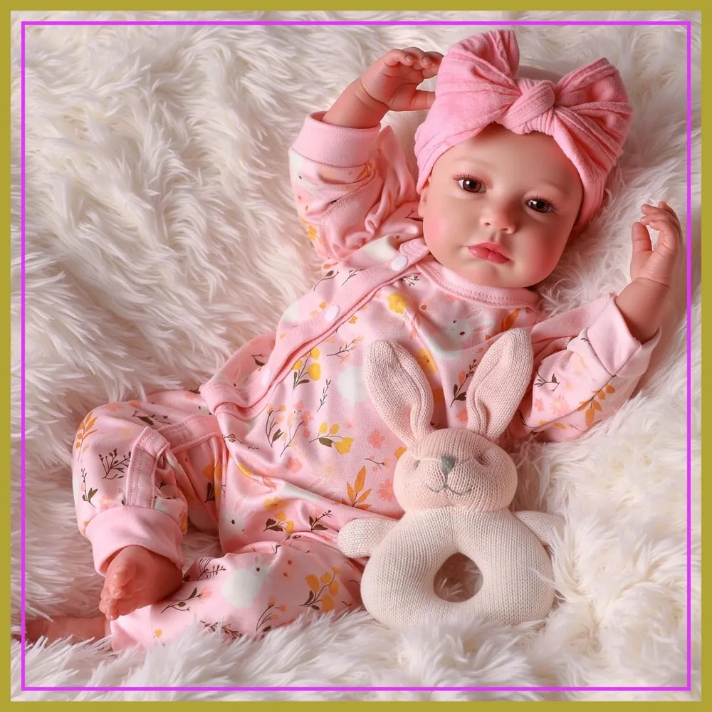 20-Inch Cute Soft Vinyl Realistic Baby Doll with Complete Accessories, Perfect for Cuddling and Playtime
20-Inch Cute Soft Vinyl Realistic Baby Doll with Complete Accessories, Perfect for Cuddling and Playtime