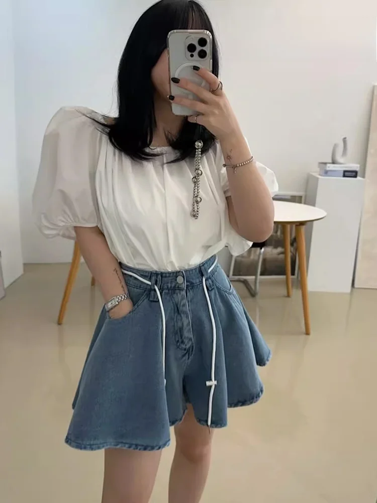 Korean Sle Loose Women's Denim orts Faionable Versatile Summer 2024 Hot Pants High Waist ort Length Blue Denim
Korean Sle Loose Women's Denim orts Faionable Versatile Summer 2024 Hot Pants High Waist ort Length Blue Denim