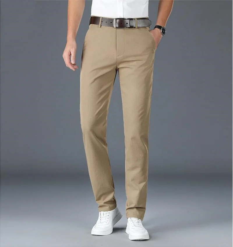 Brand Clothing Autumn Winter Straight Suit Pants Men Business Fashion Black Blue Solid Color Thick Formal Trousers Large Size 40
Brand Clothing Autumn Winter Straight Suit Pants Men Business Fashion Black Blue Solid Color Thick Formal Trousers Large Size 40