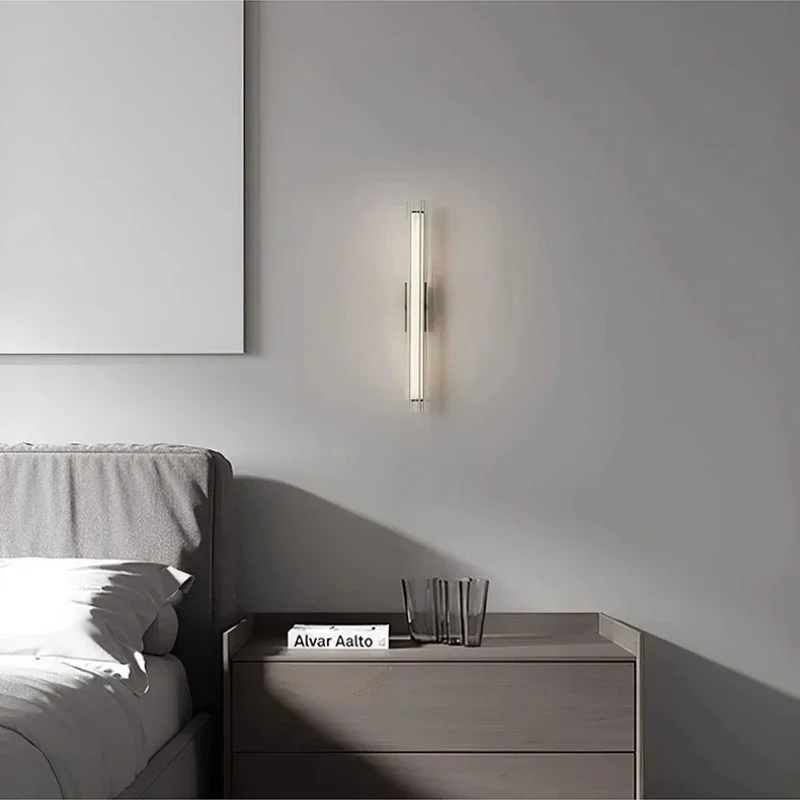 SANDYHA Modern Minimalist Glass Wall Lamp Led Light for Bedroom Living Room Aisle Lighting Long Strip Design Home Decoration
SANDYHA Modern Minimalist Glass Wall Lamp Led Light for Bedroom Living Room Aisle Lighting Long Strip Design Home Decoration