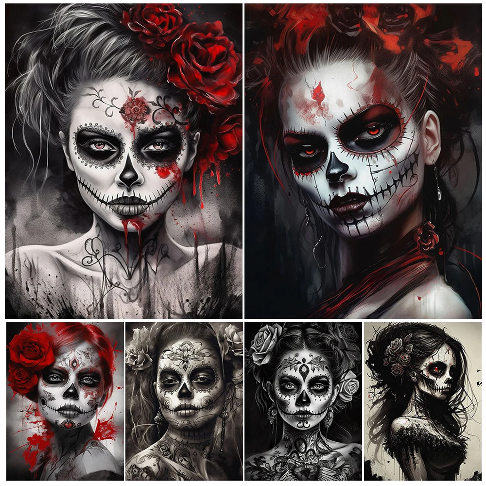 Día De Los Muertos Sugar Skull Girl Wall Art Canvas Painting Pink Day Of The Dead Girl Art Poster And Print Home Decor Unframed
Día De Los Muertos Sugar Skull Girl Wall Art Canvas Painting Pink Day Of The Dead Girl Art Poster And Print Home Decor Unframed