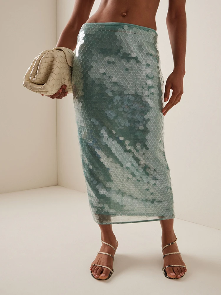 Green Sequin Half Skirts Y2K Fashionable Hundred Mermaid Mesh Women's Half Skirt 2025 Spring New
Green Sequin Half Skirts Y2K Fashionable Hundred Mermaid Mesh Women's Half Skirt 2025 Spring New
