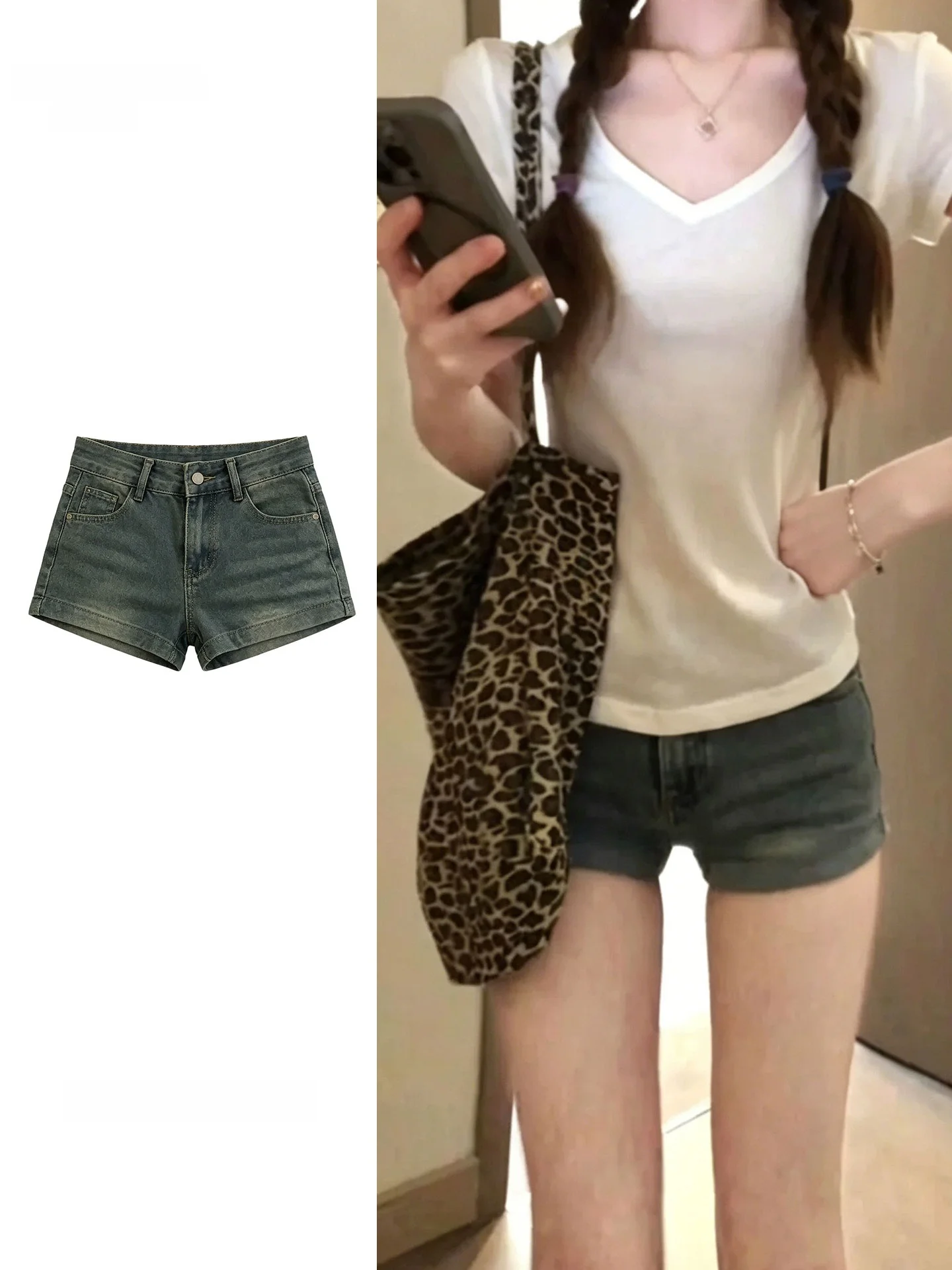 plus Size Women's Retro American Style Hot Girl Denim Shorts Low Waist Slimming A-Line Wraparound Hotpants Summer Fashion
plus Size Women's Retro American Style Hot Girl Denim Shorts Low Waist Slimming A-Line Wraparound Hotpants Summer Fashion