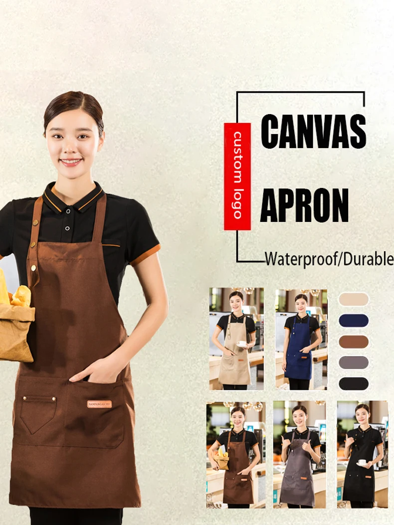 Kitchen Bar Work Apron With Big Pocket Waterproof Canvas Custom Design Logo Cafe Restaurant Aprons Barber Nail Pet Shop Products
Kitchen Bar Work Apron With Big Pocket Waterproof Canvas Custom Design Logo Cafe Restaurant Aprons Barber Nail Pet Shop Products