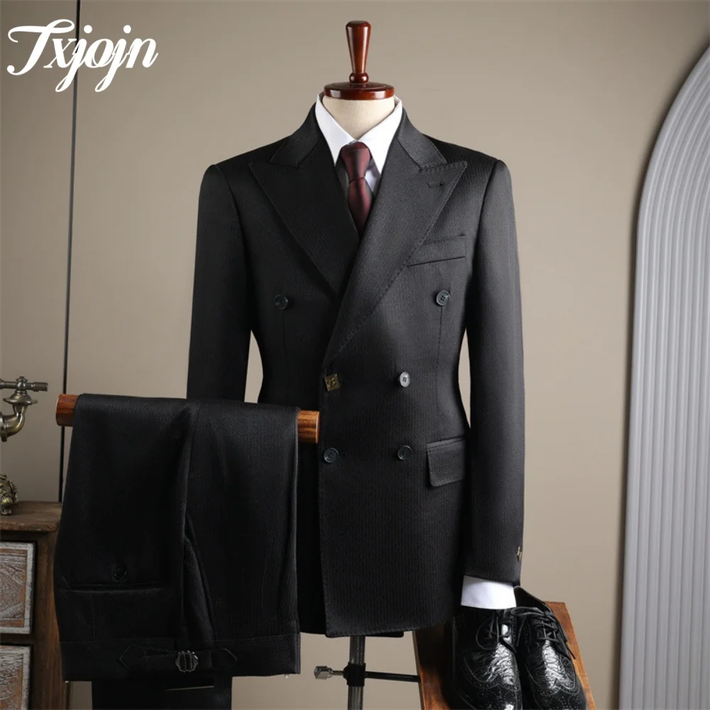 Luxury Peak Lapel Men Suit 2PCS For Graduation 2025 Elegant Double Breasted Men Suit For Business Tuxedo Slim Suit For Groom
Luxury Peak Lapel Men Suit 2PCS For Graduation 2025 Elegant Double Breasted Men Suit For Business Tuxedo Slim Suit For Groom
