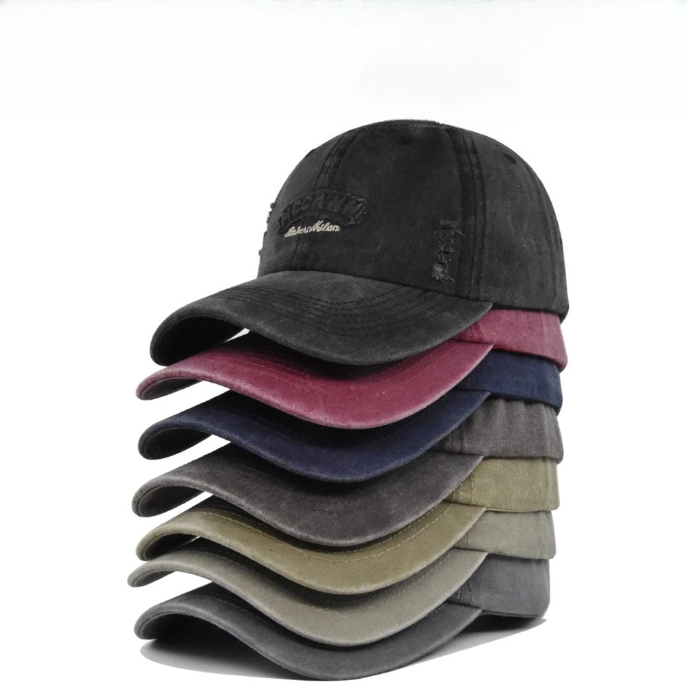 Vintage Distressed Denim Baseball Caps Embroidery Breathable Vents Retro Style Unisex Comfort Trendy Fashion Summer Hat
Vintage Distressed Denim Baseball Caps Embroidery Breathable Vents Retro Style Unisex Comfort Trendy Fashion Summer Hat