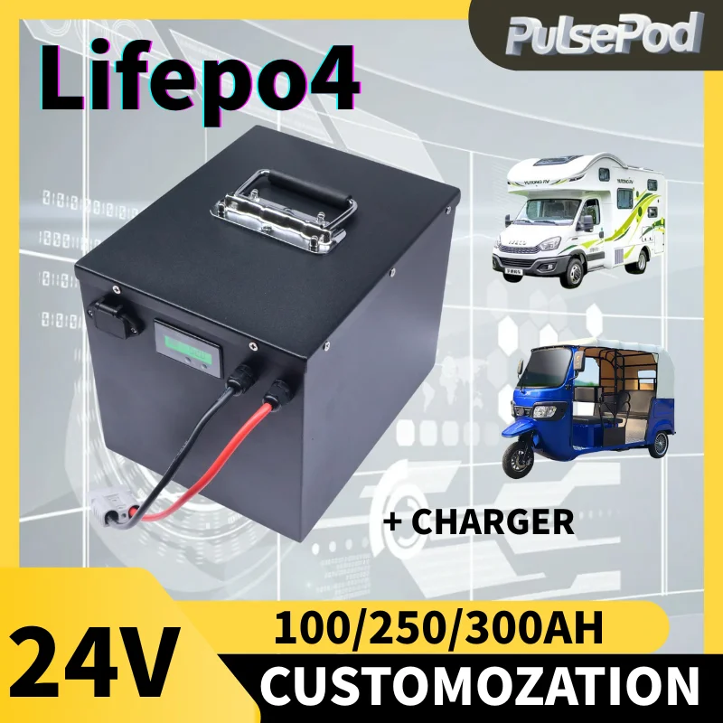 Lithium Iron Phosphate Battery 12V 24V LiFePO4 100Ah 200Ah 300AH 500AH 600AH Built-in BMS Cells for RV Campers Golf Cart Solar 
Lithium Iron Phosphate Battery 12V 24V LiFePO4 100Ah 200Ah 300AH 500AH 600AH Built-in BMS Cells for RV Campers Golf Cart Solar