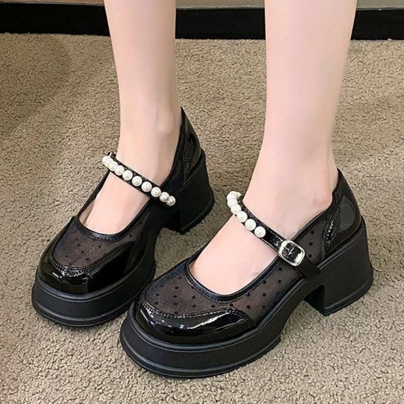 Ultra Lightweight Street Style Mesh Loafers Women Summer Pearl Mary Jane Strappy Breathable Flat Shoes
Ultra Lightweight Street Style Mesh Loafers Women Summer Pearl Mary Jane Strappy Breathable Flat Shoes