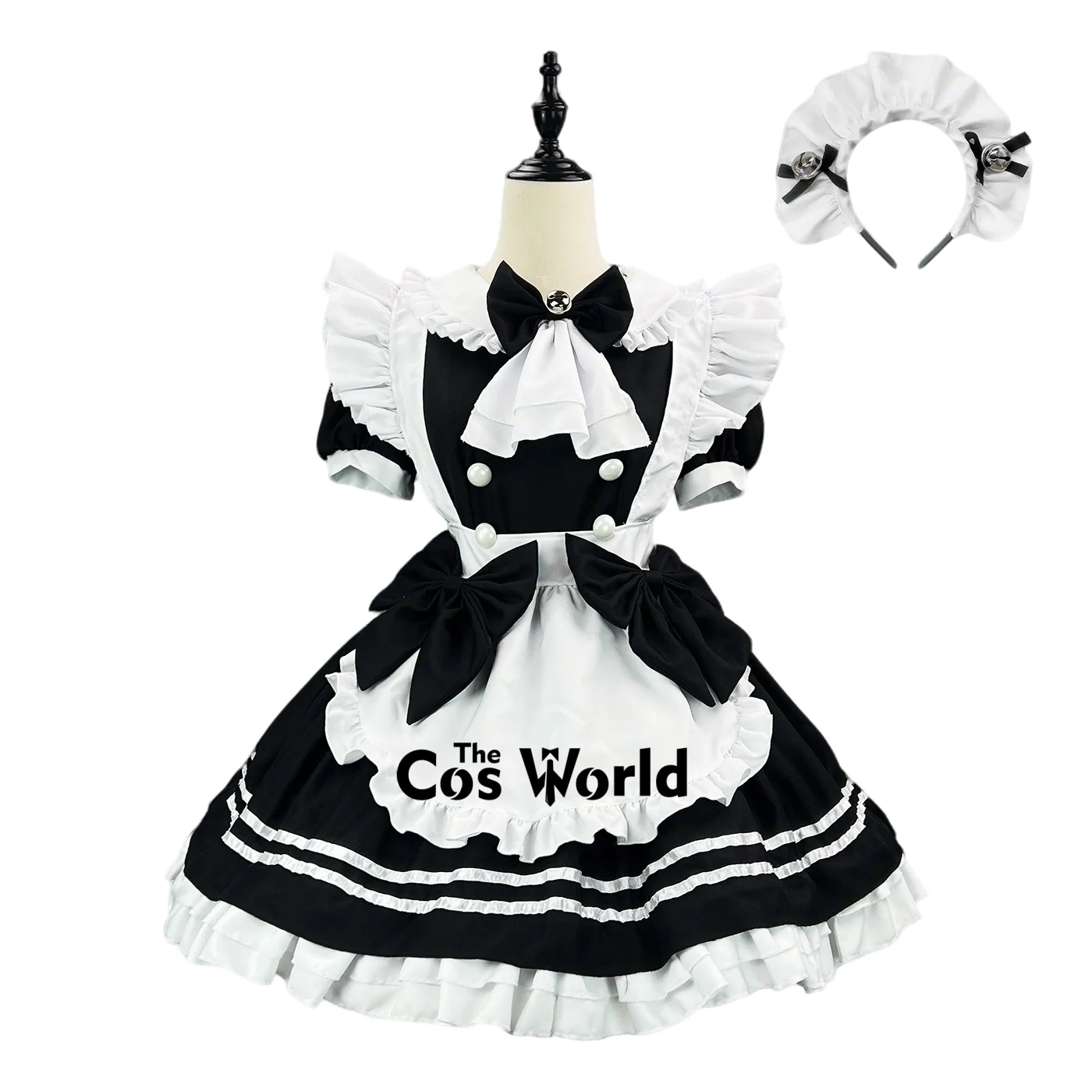 Plus Size 5XL Japanese Lolita Black White Maid Apron Dress Servant Work Uniform for Party & Comic Con Cosplay Costumes
Plus Size 5XL Japanese Lolita Black White Maid Apron Dress Servant Work Uniform for Party & Comic Con Cosplay Costumes