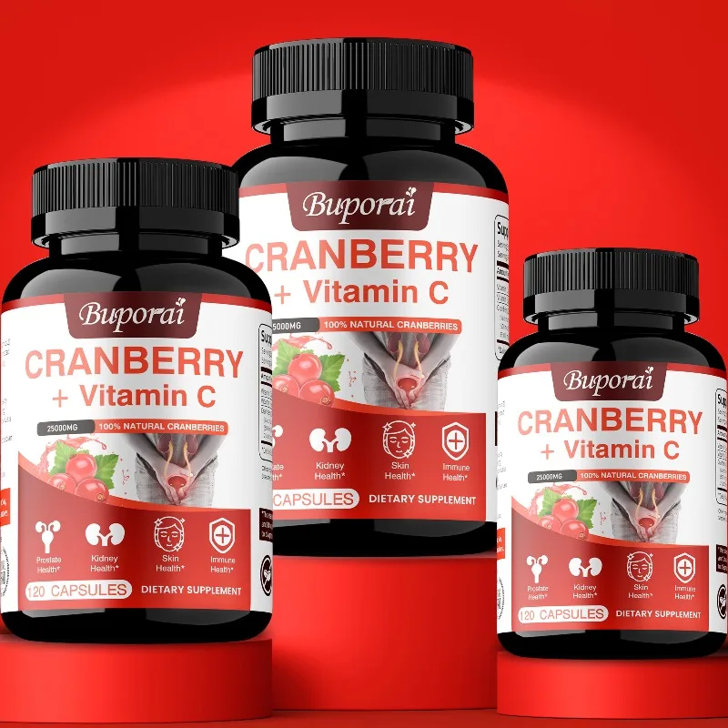 Cranberry + Vitamin C - Regulates Intestinal Flora, Supports Urinary Tract Health, Promotes Digestion and Absorption, Immunity
Cranberry + Vitamin C - Regulates Intestinal Flora, Supports Urinary Tract Health, Promotes Digestion and Absorption, Immunity