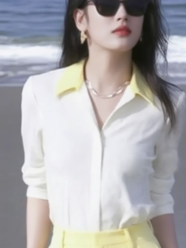 Spring 2026 Luxury Style Women's Suit Set Office White Collar Professional Outfit Elegant Goddess Look Long Sleeve Button up
Spring 2026 Luxury Style Women's Suit Set Office White Collar Professional Outfit Elegant Goddess Look Long Sleeve Button up
