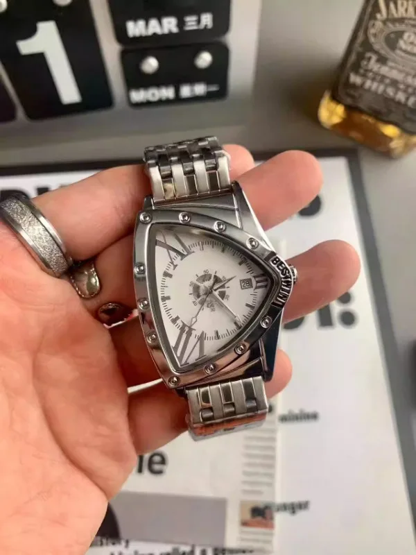Watch Men's Triangle High Sense Trend Personality Hip Hop Niche Design Quartz Watch
Watch Men's Triangle High Sense Trend Personality Hip Hop Niche Design Quartz Watch