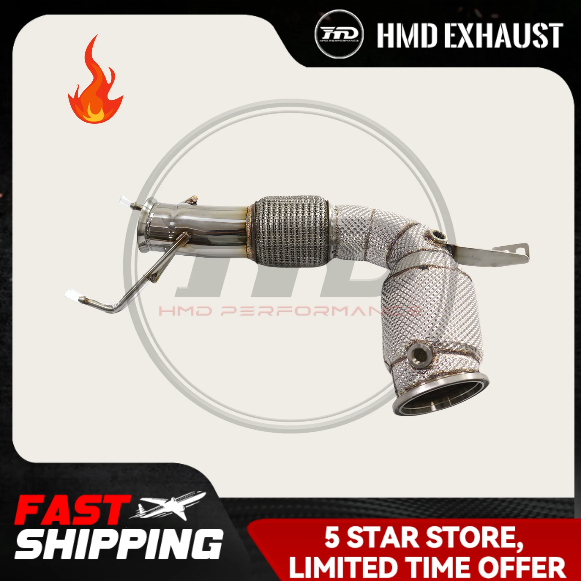 HMD Exhaust System High Flow Performance Downpipe for BMW 118i B38 F40 Catalyst Converter Header
HMD Exhaust System High Flow Performance Downpipe for BMW 118i B38 F40 Catalyst Converter Header