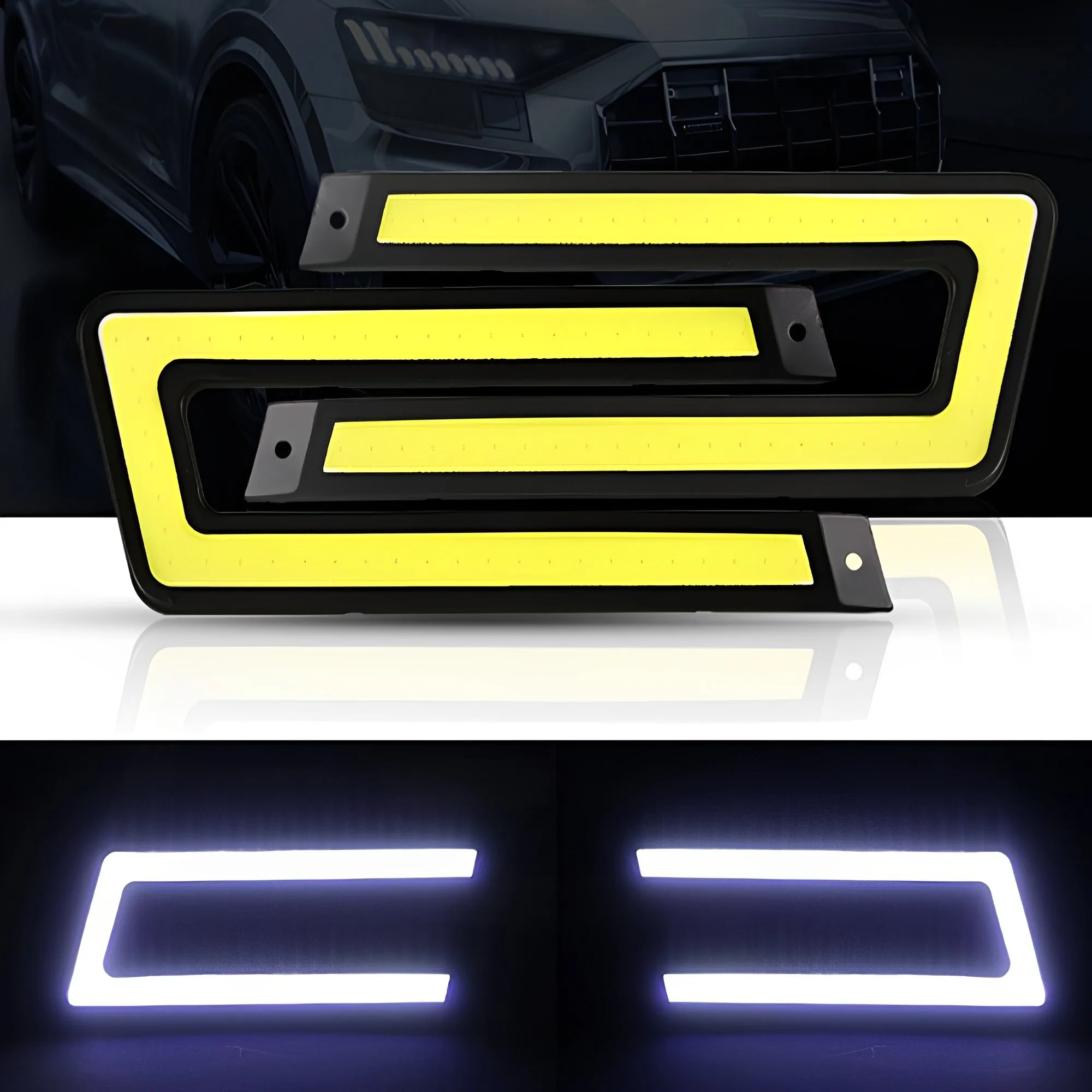 U Shape Car COB LED Light Auto DC 12V Bright LED External Light DRL Daytime Running Light for Car Driving Fog Lamp Car Styling
U Shape Car COB LED Light Auto DC 12V Bright LED External Light DRL Daytime Running Light for Car Driving Fog Lamp Car Styling
